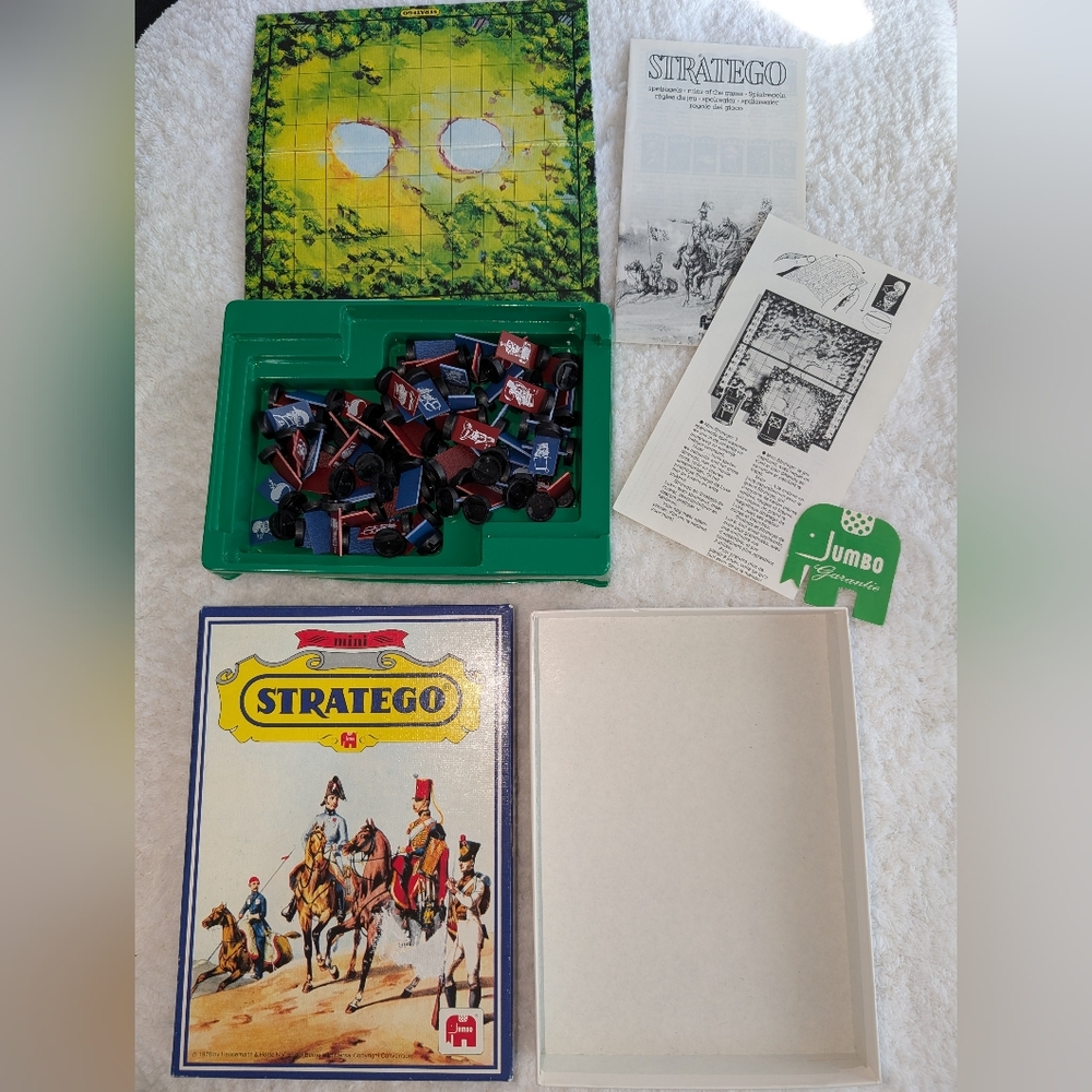 🪖 Vintage Mini Stratego Board Game by Jumbo - Classic Edition 1978 - Complete!